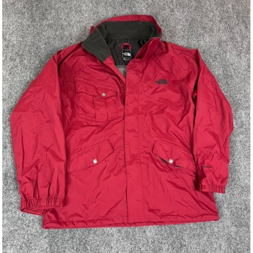 The Noth Face Men's‎ Hyvent  Snowboard Jacket Red Ski Winter Nylon Size XL